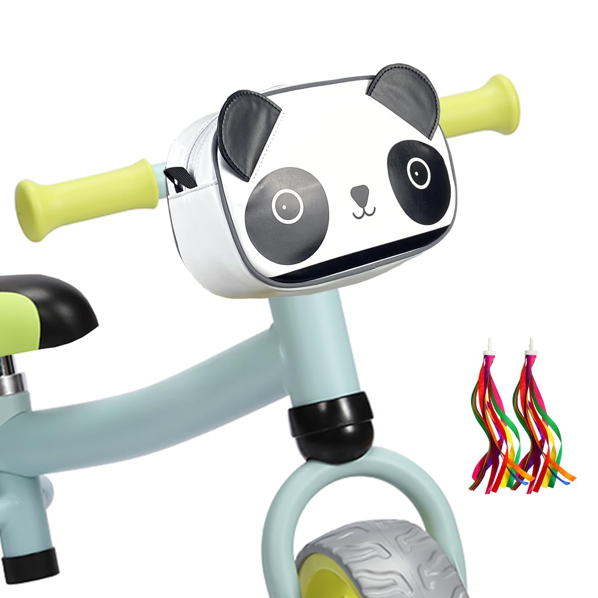 Waterproof Kids Bike Basket with Shoulder Strap & Tassels - Front Handlebar Bag for Bicycles & Scooters - Perfect Gift for Boys & Girls - Ideal for School Commutes, Park Rides & Outdoor Adventures