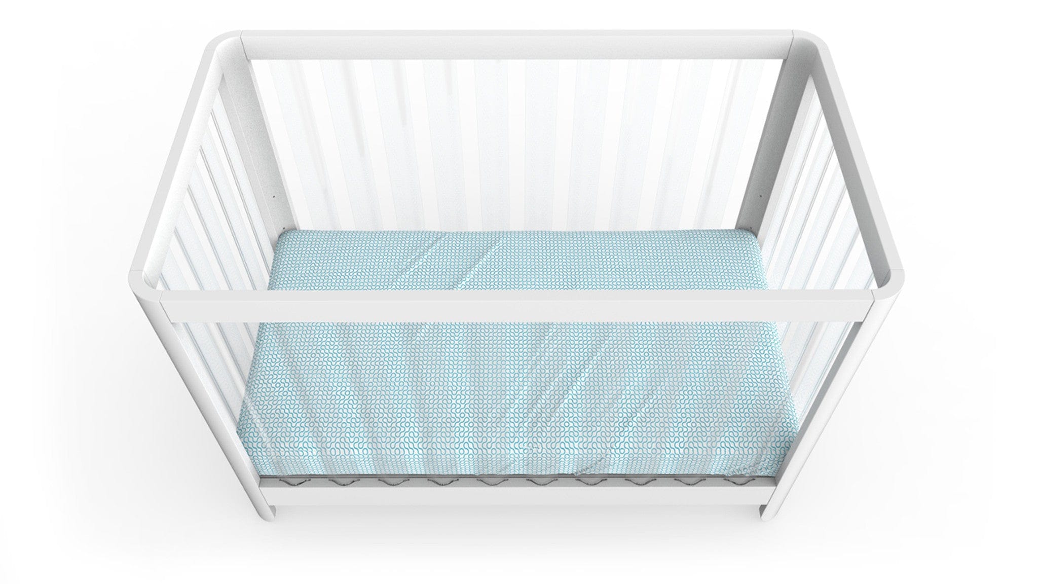 Spot On Square Reverie Crib - Modern Baby Crib with Convertible Design, Safety Rails & Adjustable Mattress Height | Perfect for Nursery, Bedroom & Daycare Use