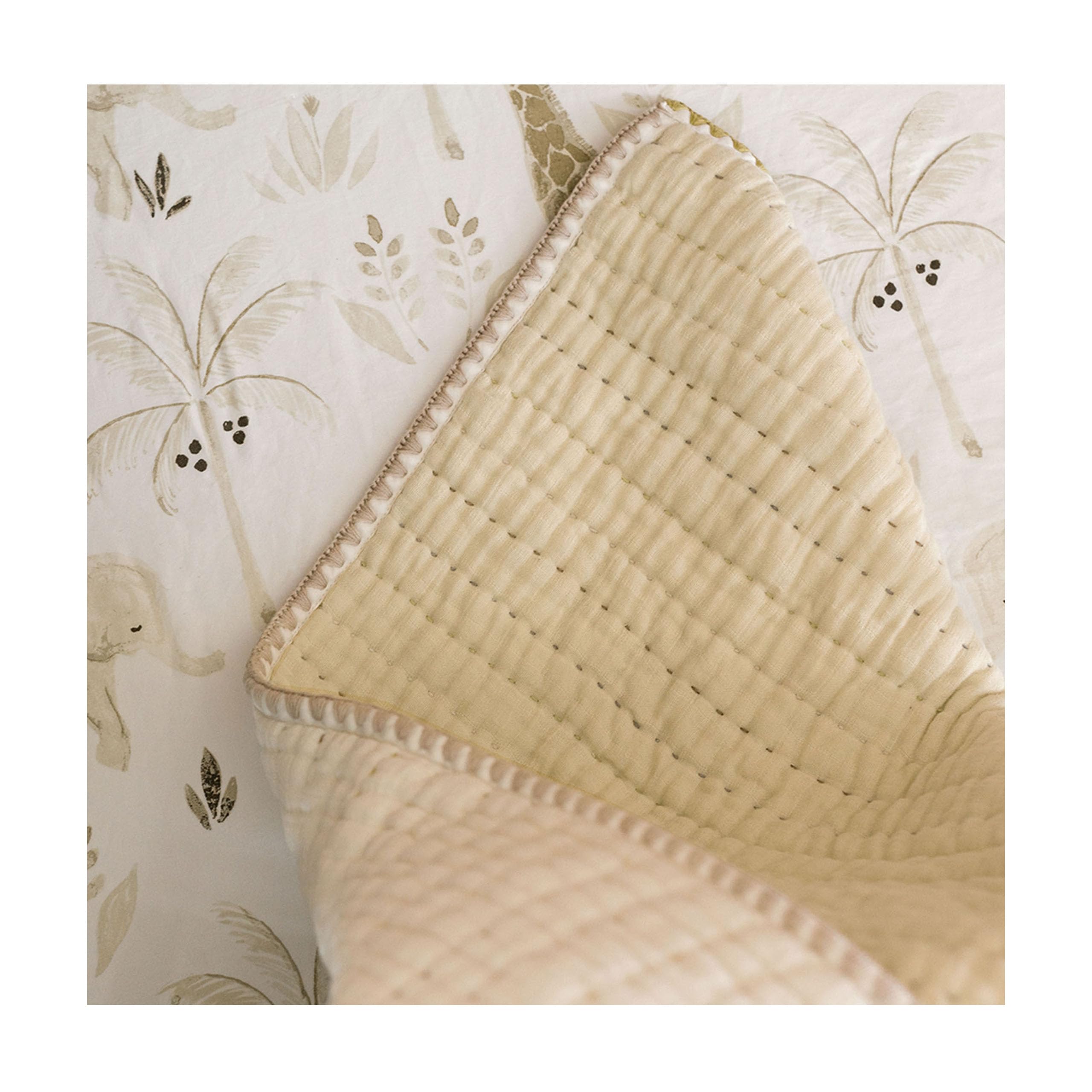 Soft Cotton Crane Baby Blanket - 36