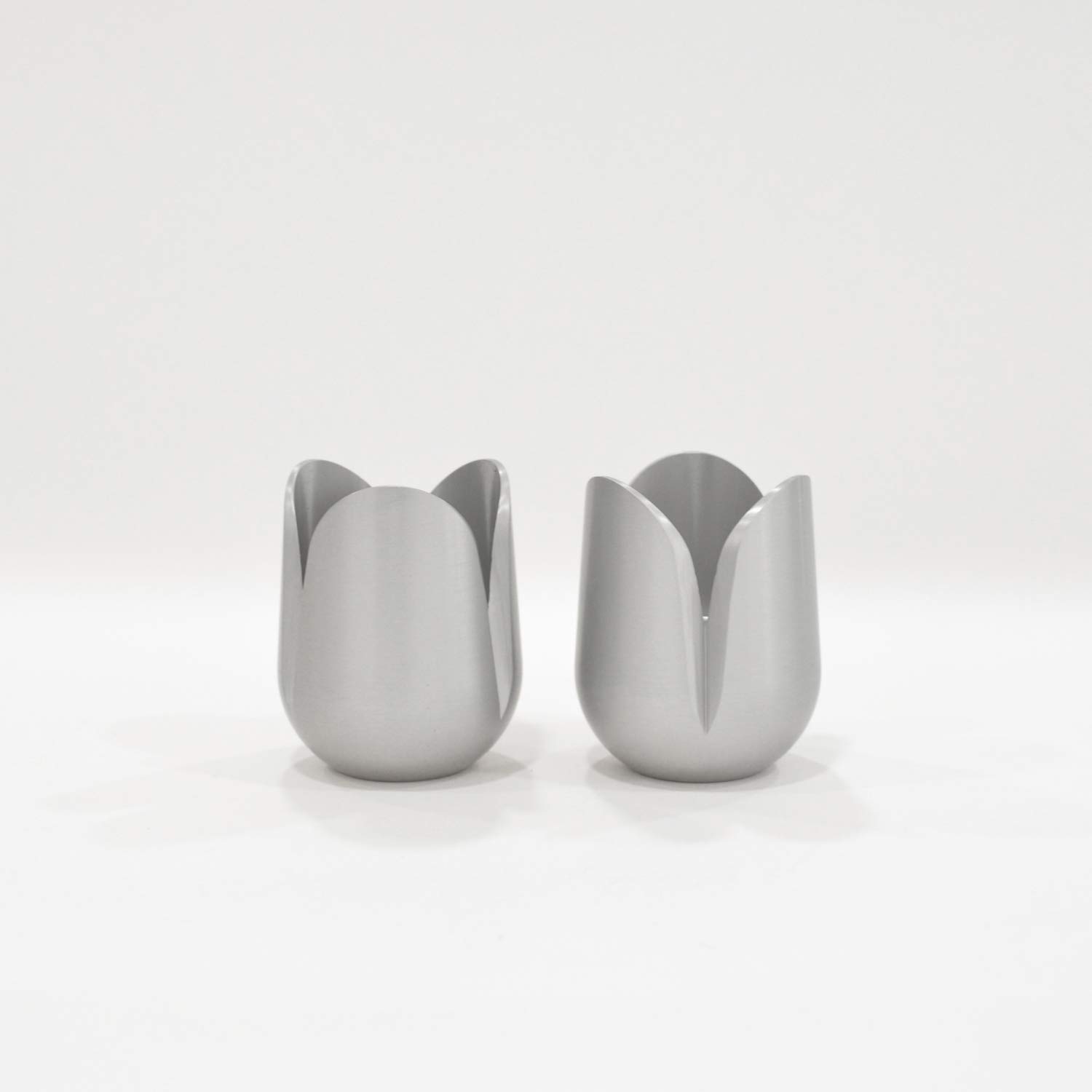 Custom Anodized Aluminum Tulip Flower Candle Holders - Elegant Home Decor for Weddings, Parties & Romantic Dinners