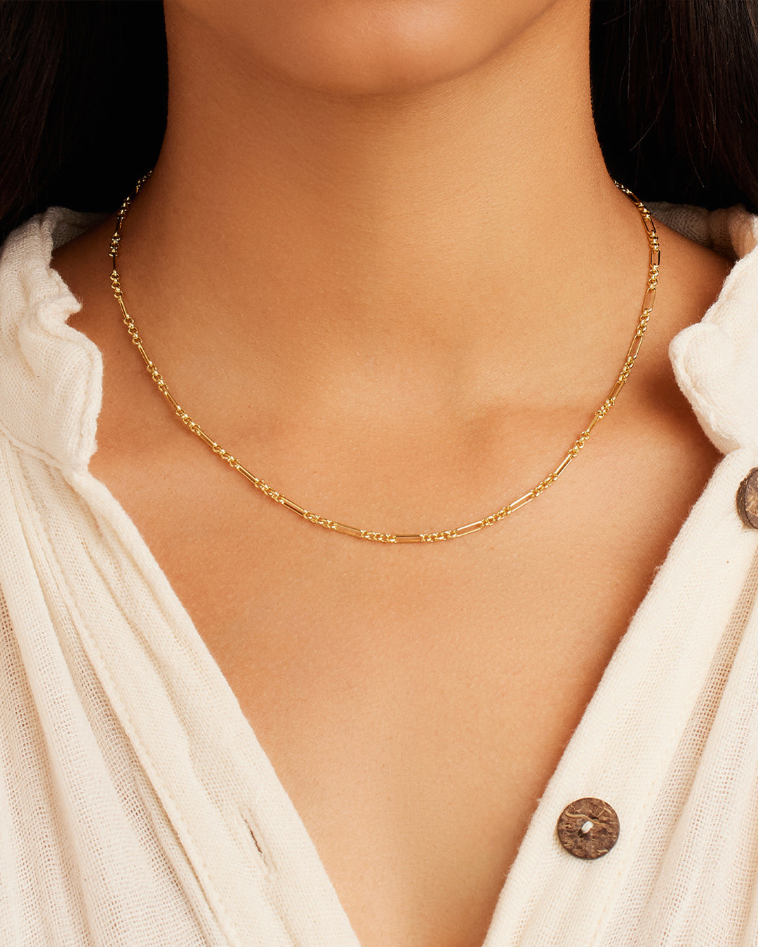 Reed Mini Necklace - Elegant & Dainty Gold-Plated Pendant for Women - Perfect for Everyday Wear, Date Nights & Special Occasions