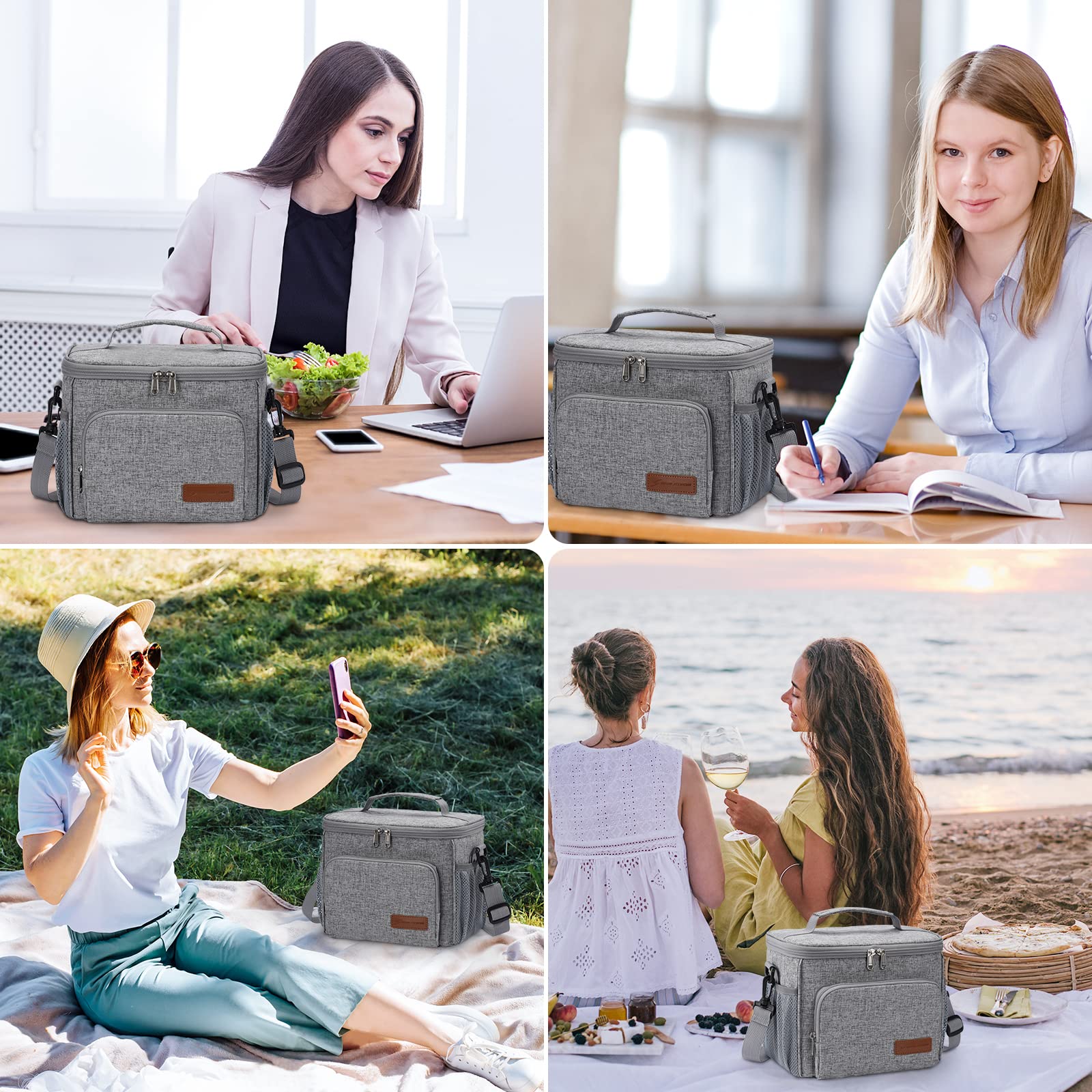 Premium Insulated Lunch Box for Men & Women - Leakproof Cooler Bag with Durable Design for Work, School, Picnics & Outdoor Activities