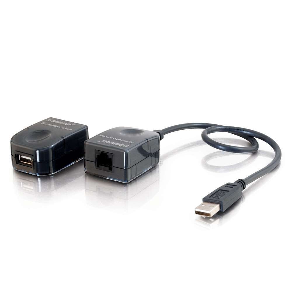 C2G 29341 Super Booster USB Extender - High-Speed USB 2.0 Active Extension Cable (32.8ft/10m) for PC, Laptop, Printer & Gaming Setup - Extend USB Signal Without Data Loss