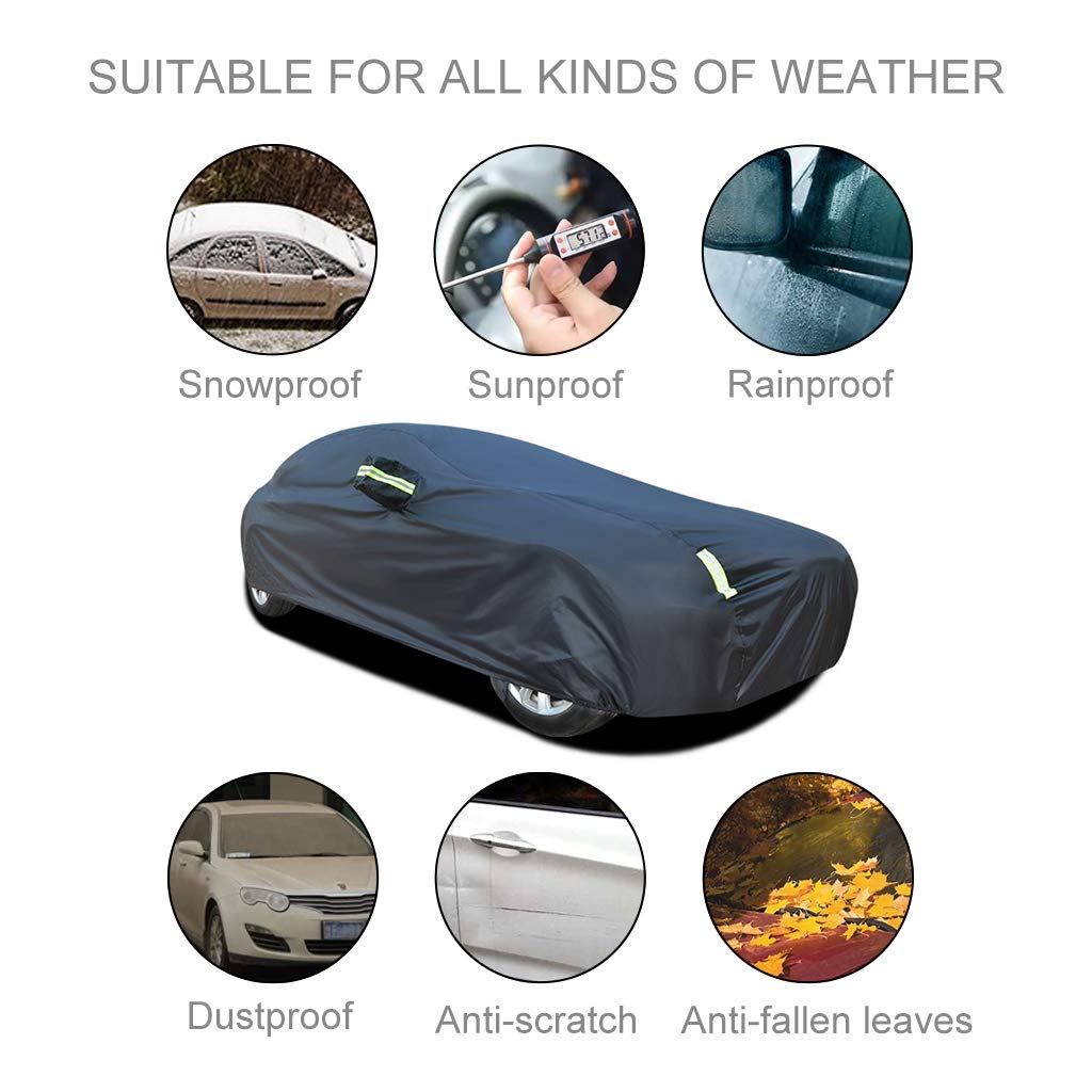 Waterproof Mercedes-Benz SLC 300 Roadster Car Cover with Cotton Lining - Windproof, Dustproof, UV & Snow Protection - Breathable & Tear-Resistant for Indoor & Outdoor Use - Perfect for Parking, Storage & Travel Protection