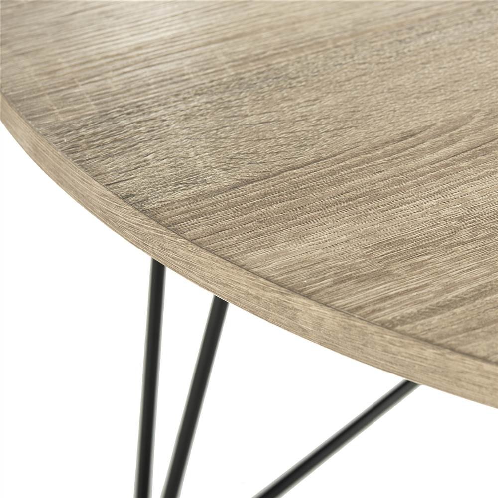 Safavieh Maris Round Coffee Table - Modern Hairpin Leg for Living Room