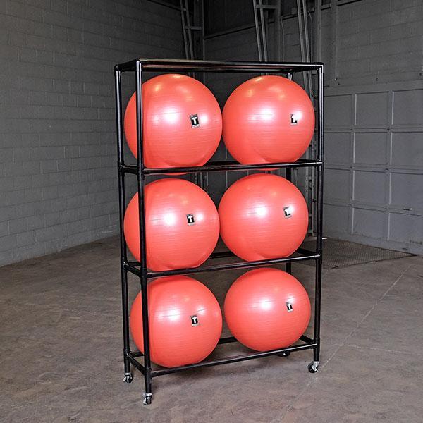 Body Solid SSBR100 Stability Ball Rack - Heavy Duty Storage Organizer for Yoga, Exercise & Gym Balls - Perfect for Home Gym, Fitness Studio & Rehabilitation Centers