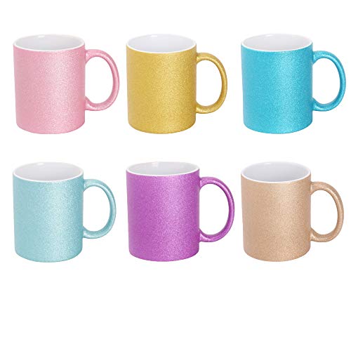 6 Assorted Sparkling(Glitter) Colors