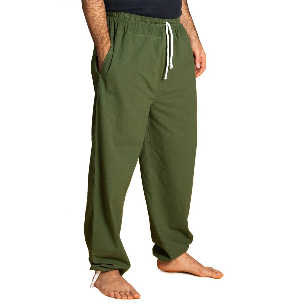 **PANASIAM E-Pants - 100% Natural Cotton Soft & Opaque Fabric Pants for Men & Women | Comfortable Lounge & Travel Wear**