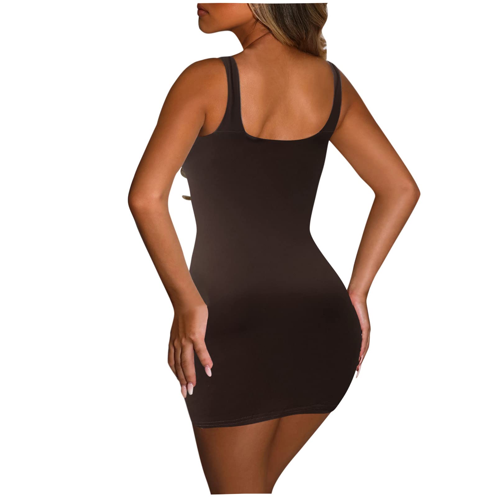 Sexy Black Midi Dress for Women - Wrap Mini Tank Top Sleeveless Halter Dress with Cutout Crisscross Design | Perfect for Date Night, Cocktail Parties & Summer Vacations