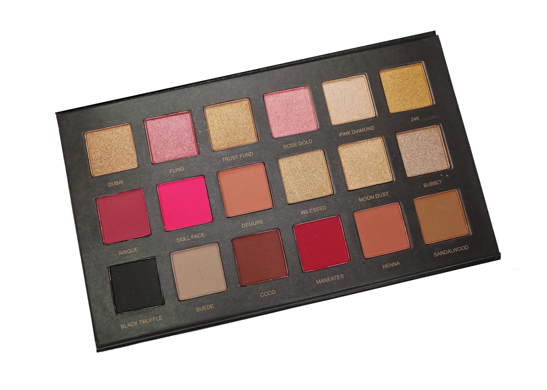 URBANMAC Rose Gold Remastered Eyeshadow Palette - 18 Highly Pigmented Shades | Vegan & Cruelty-Free Makeup Kit for Day to Night Looks | Perfect for Bridal, Party & Professional Makeup
