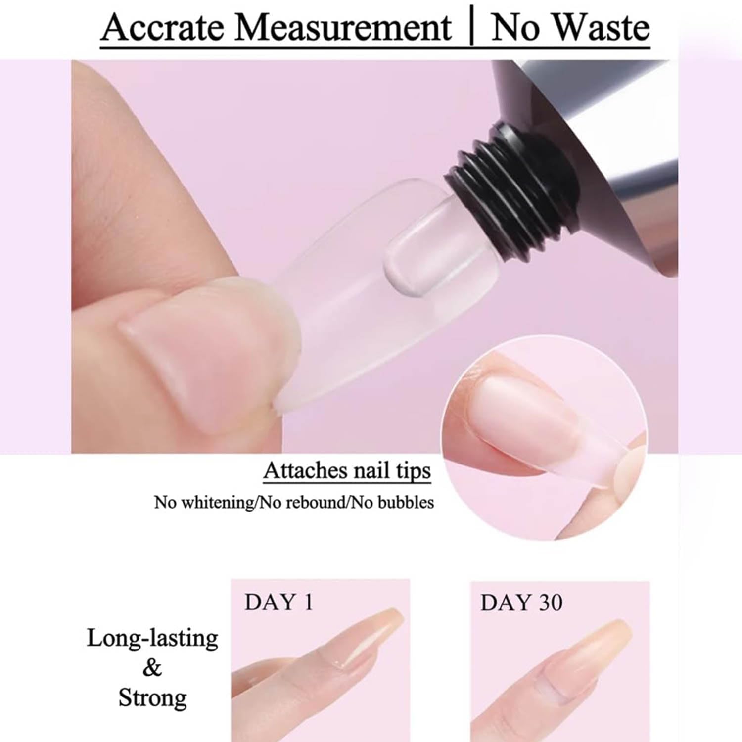 Magic Solid Nail Glue Kit - 3-in-1 Strong Adhesive for Press-On & Acrylic Nails - Salon & DIY Use