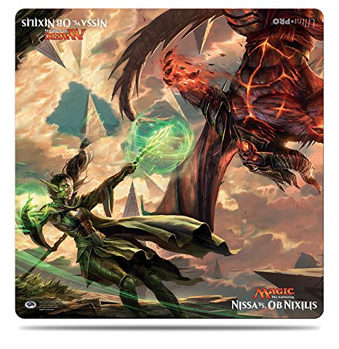 Premium MTG Play Mat - Nissa vs Ob Nixilis Duel Edition | Non-Slip Gaming Surface for Magic: The Gathering Matches | Perfect for Tournaments, Casual Play & Collectors