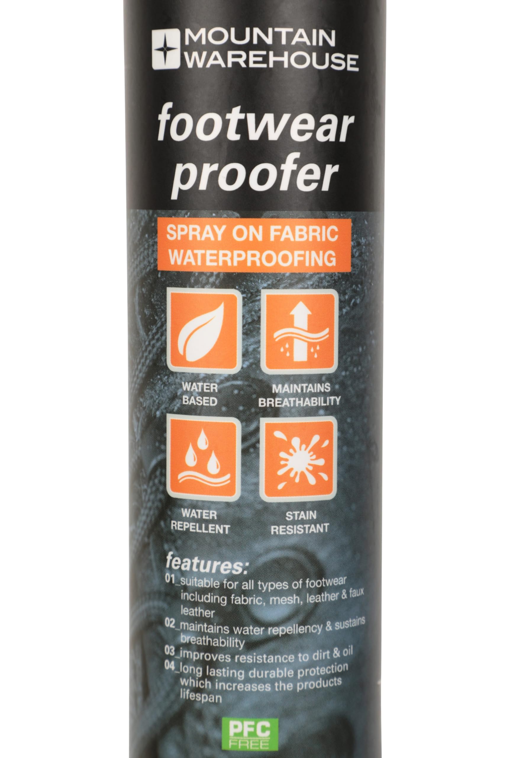 Mountain Warehouse Universal Waterproof Footwear Proofer Spray - All-Season Shoe Protector for Hiking, Camping & Outdoor Adventures