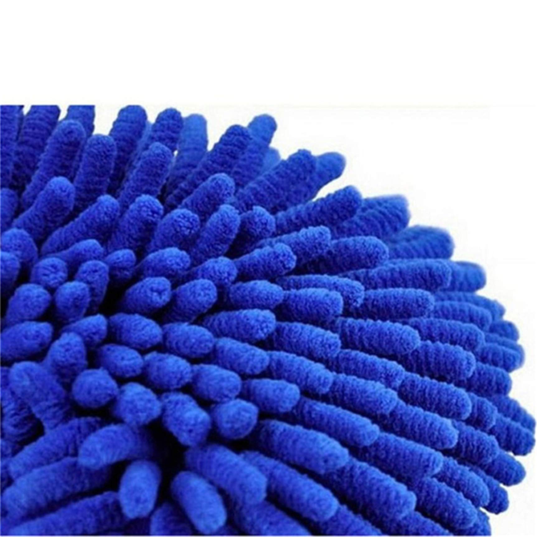 Premium Microfiber Chenille Car Wash Sponge Mitt with Built-in Hand Strap - Ultra Soft Scratch-Free Cleaning Glove for Cars, Trucks, SUVs & Motorcycles - Perfect for Hand Washing, Waxing & Detailing