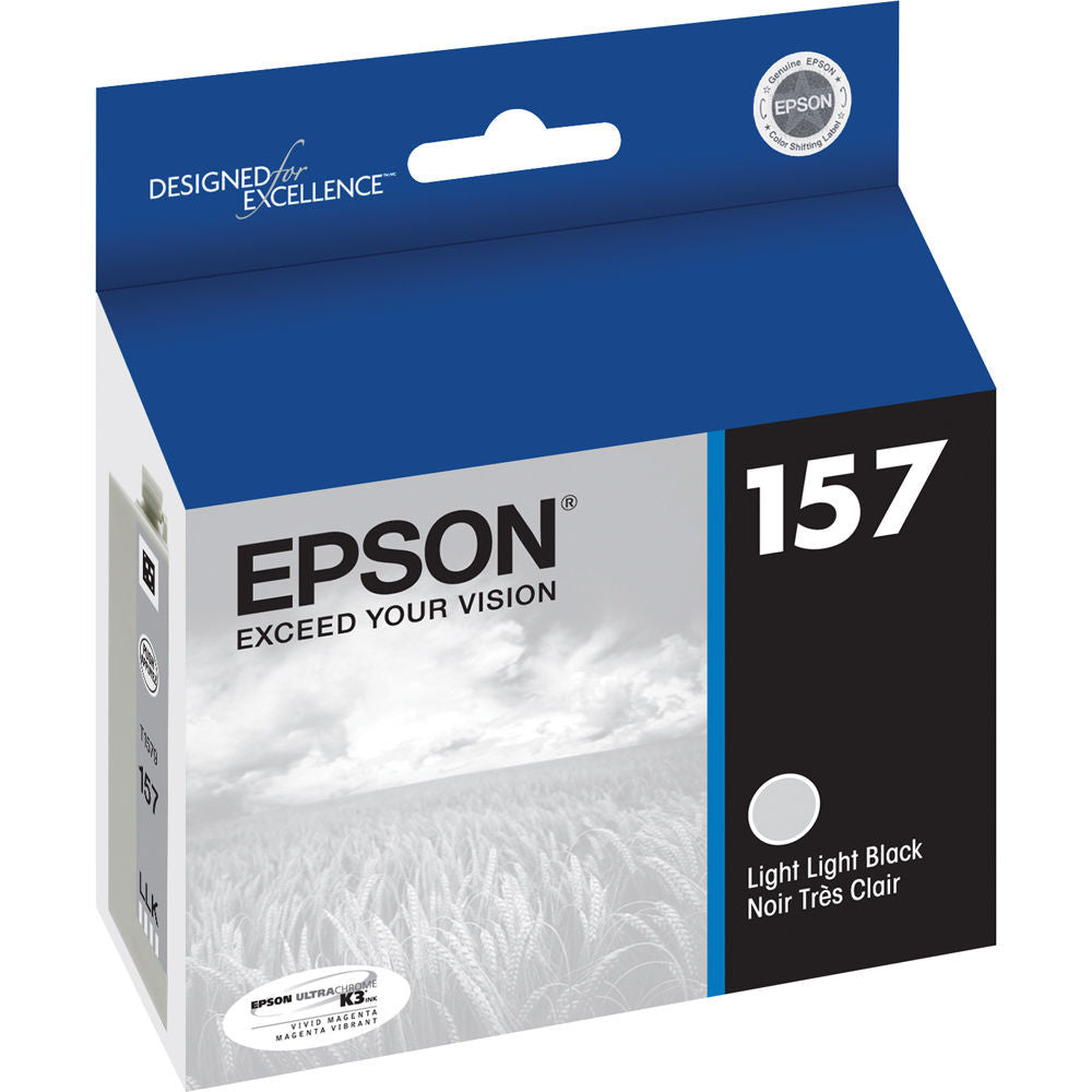 Epson T157920 R3000 Light Black Ink Cartridge (157) - High-Quality Replacement for Photo Printing & Office Use