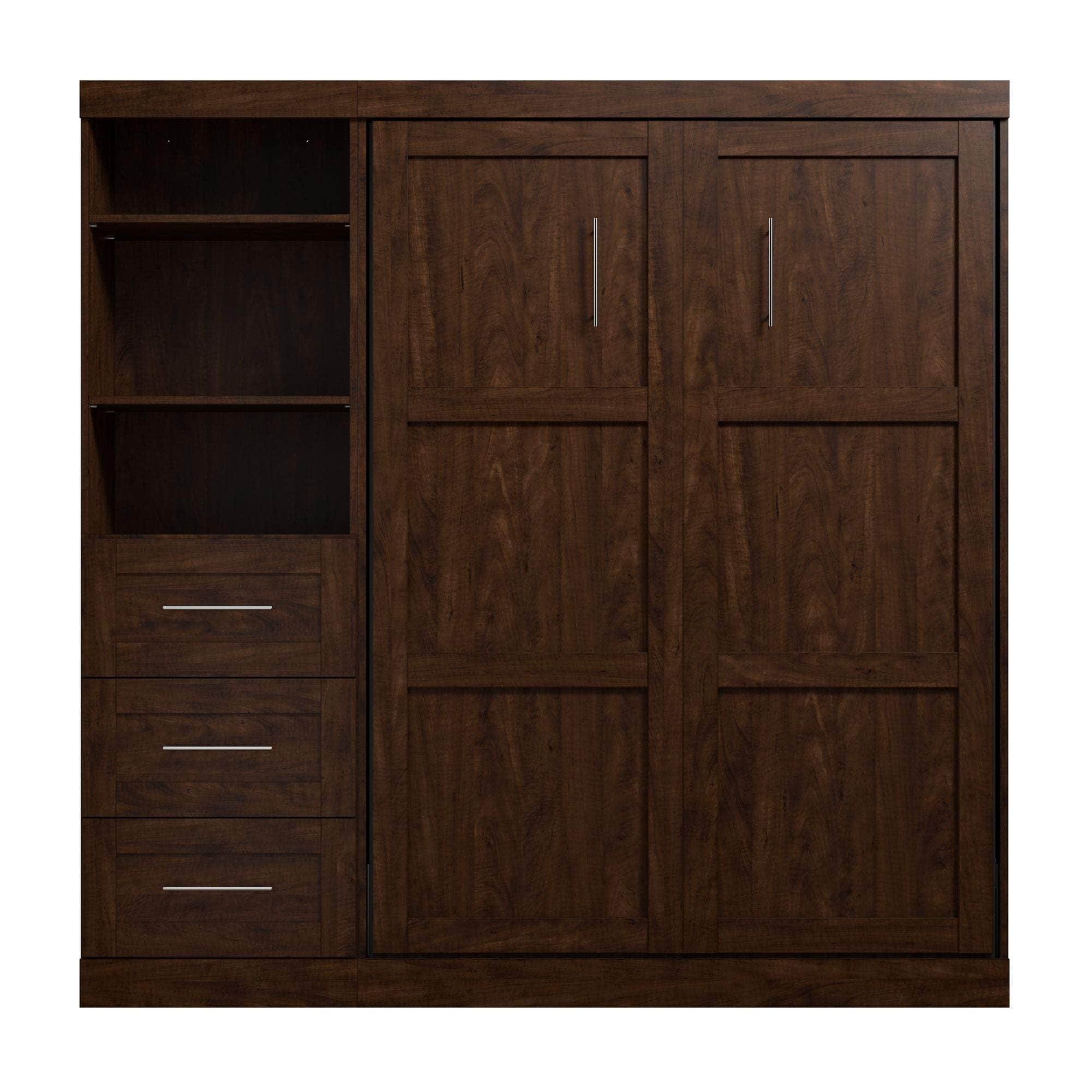 Pur Full Murphy Wall Bed with Storage Drawers - 84