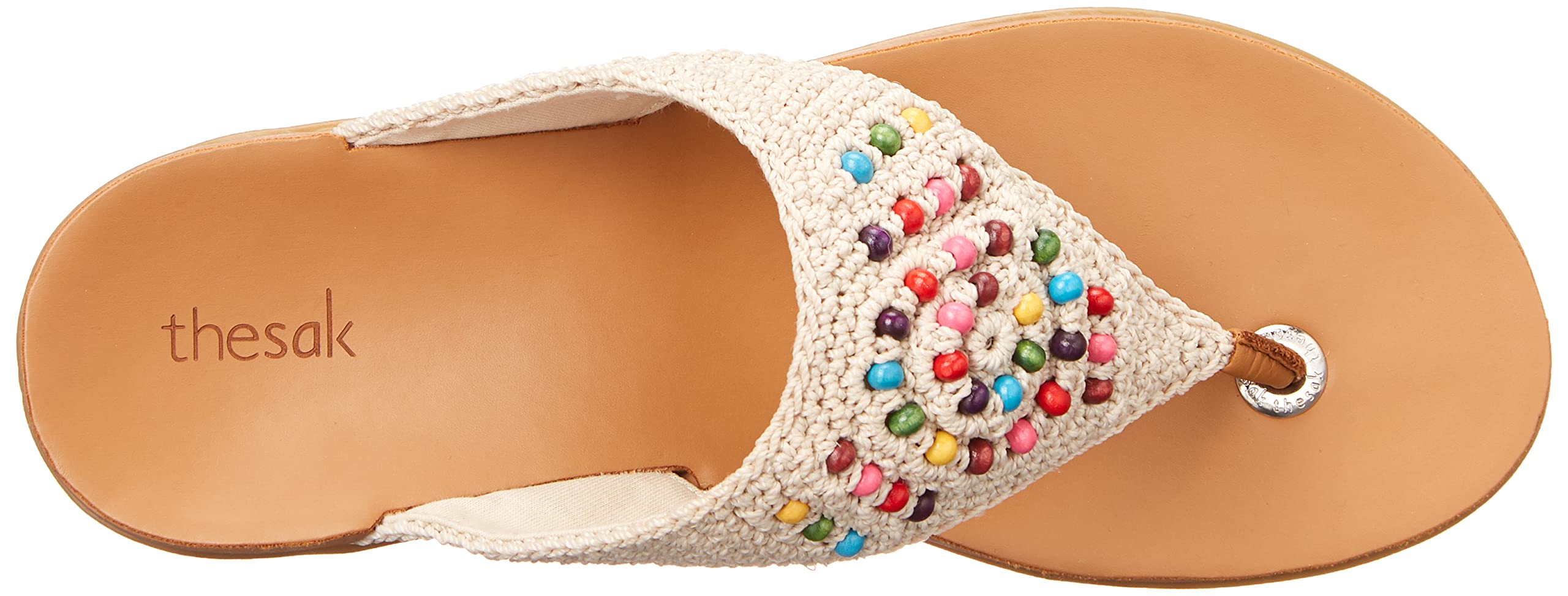 The Sak Shana Crochet Slip-On Thong Sandals for Women - Comfortable Boho Beach Sandals for Summer, Vacation & Casual Wear