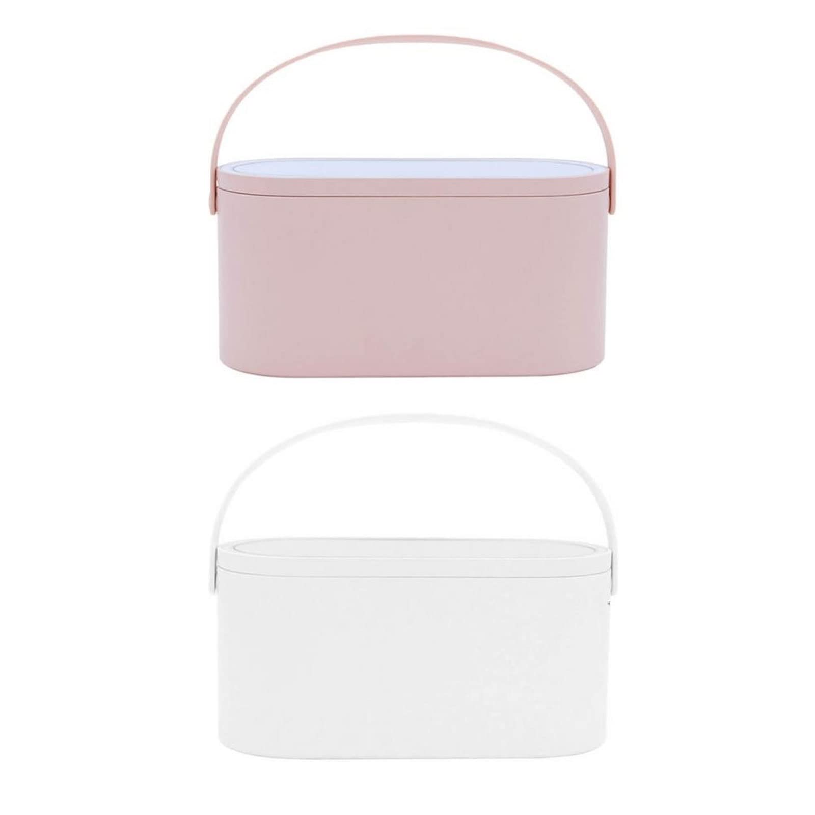 Portable Jewelry Organizer & Makeup Storage Box with LED Lighted Mirror - Travel Cosmetic Case for Women | Perfect for Travel, Home Vanity & Gift Giving