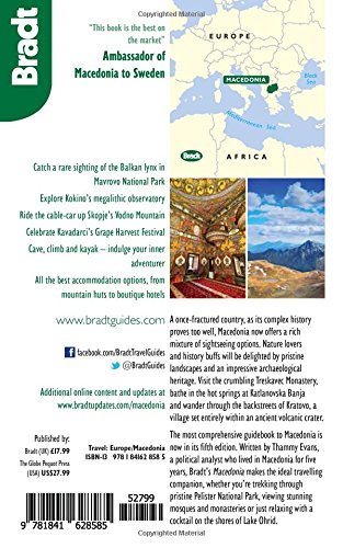 Macedonia Travel Guide by Bradt | Explore North Macedonia's Culture, History & Nature | Perfect for Backpacking, Road Trips & Adventure Travel