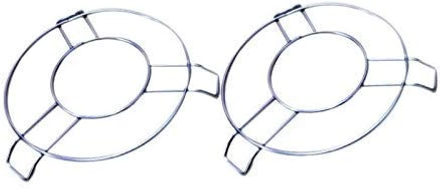 Stainless Steel Hot Pot Stand Set of 4 - Heat Resistant Metal Trivet for Cooking, Serving & Table Protection - Perfect for Kitchen, Dining & Outdoor BBQ Use