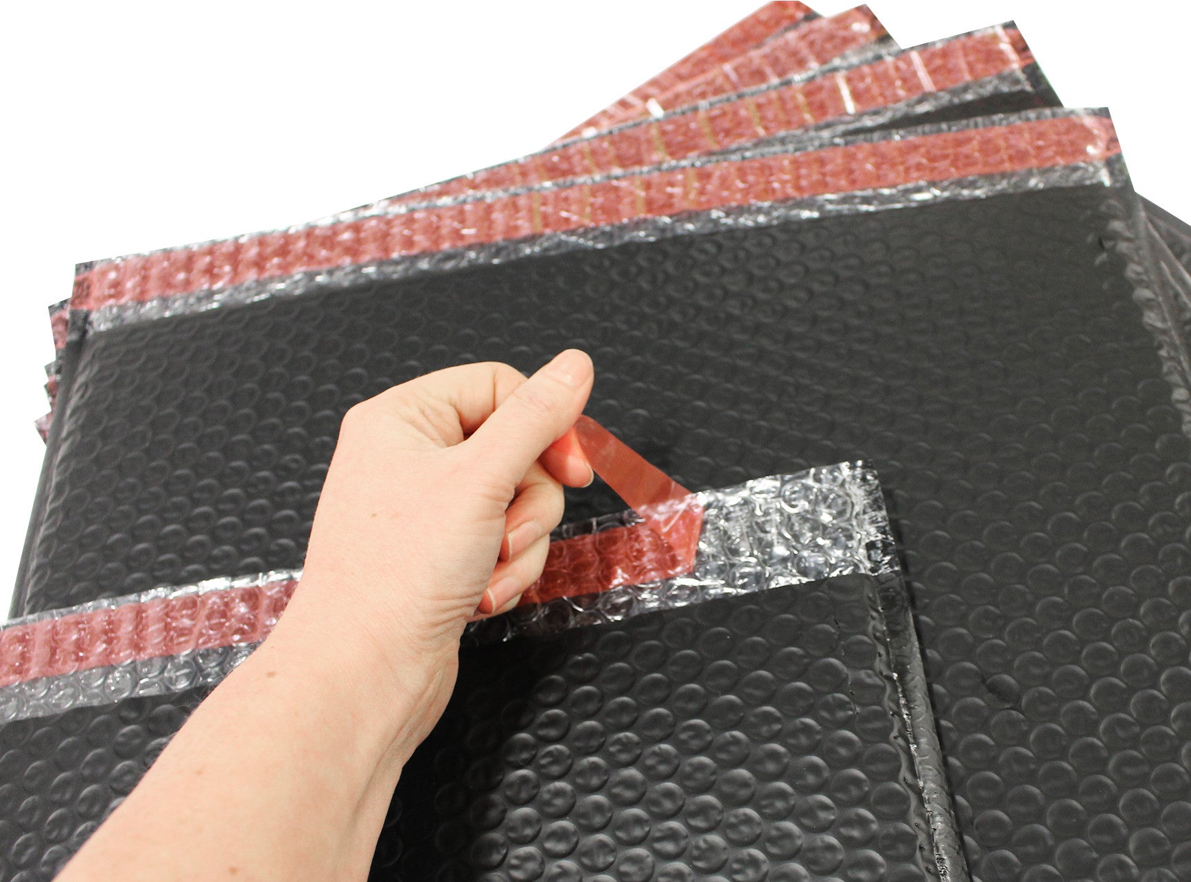 Black Padded Mailer with Banner - Side Opening Shipping Envelopes (100-Pack) | Perfect for Ecommerce, Small Business & Online Sellers