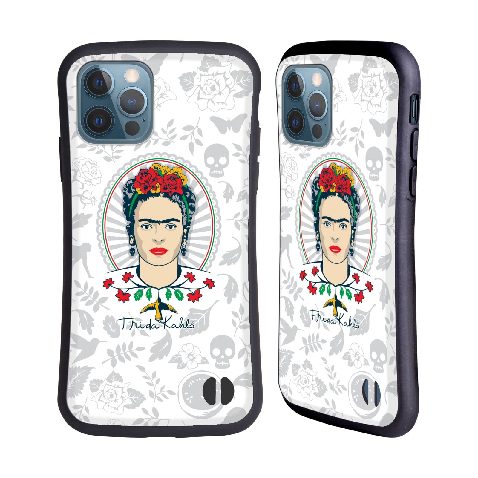 Frida Kahlo iPhone 12 Case - Officially Licensed Portrait Art Hybrid Protective Cover for iPhone 12/12 Pro - Perfect for Art Lovers & Unique Style Protection