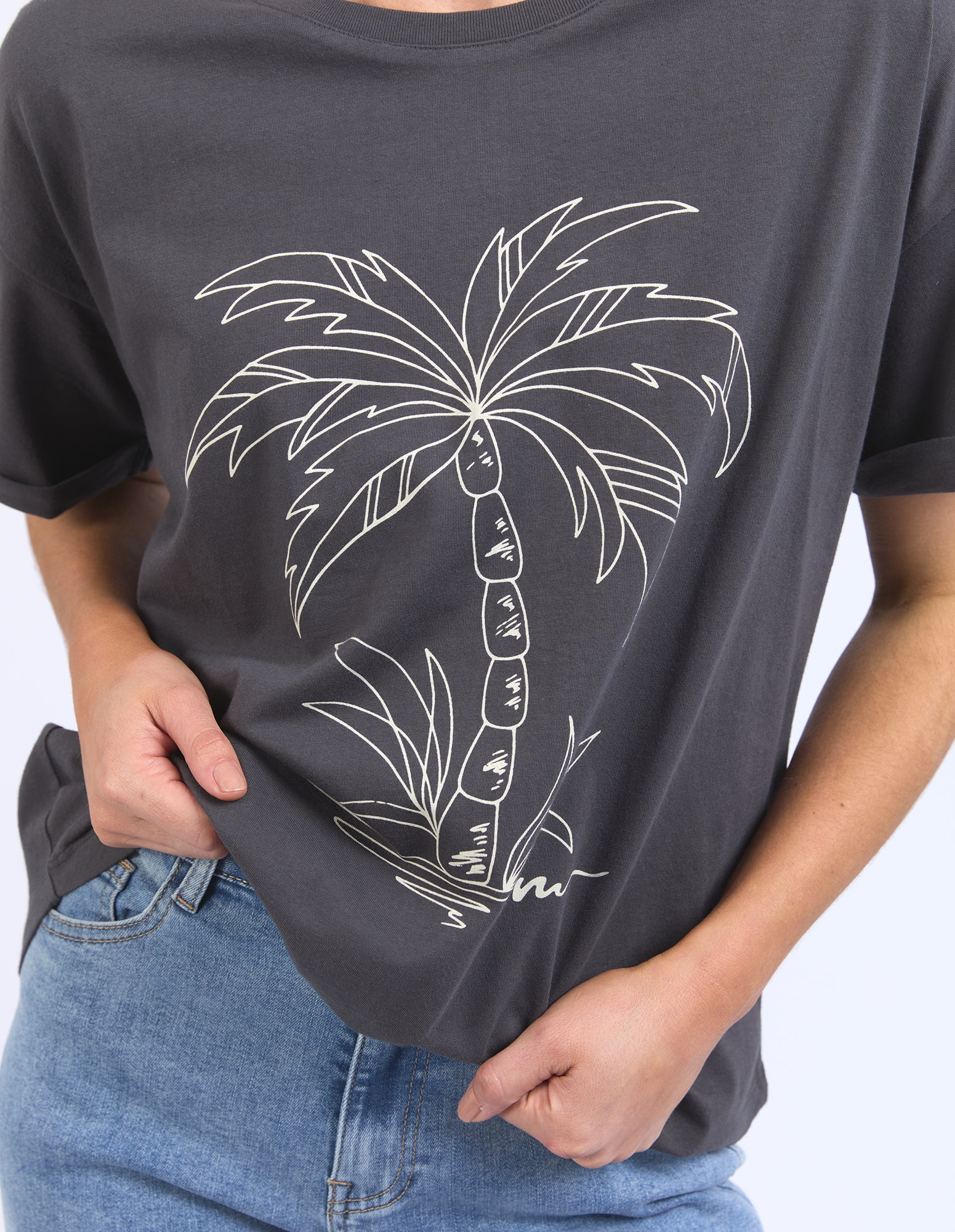 Elm Easy Breezy Tee - Soft & Comfortable Charcoal T-Shirt for Men & Women | Casual Wear, Lounge, Travel & Everyday Outfits