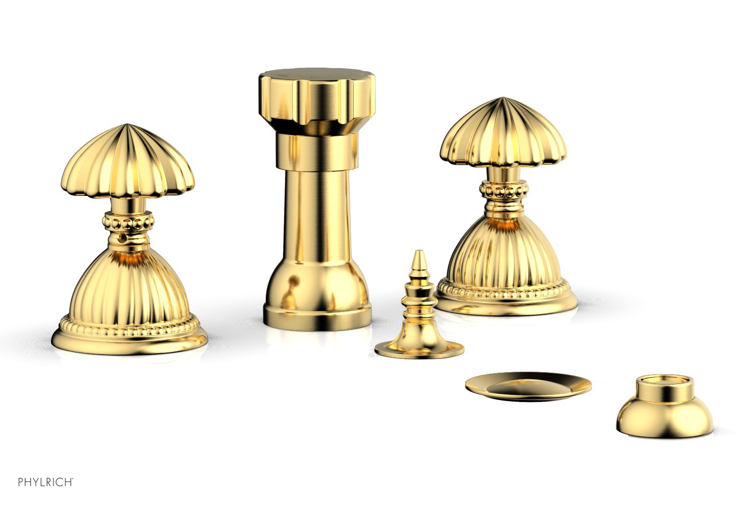 Premium Georgian & Barcelona Style 4-Hole Bidet Faucet Set K4361 - Modern Bathroom Upgrade for Hygiene & Comfort