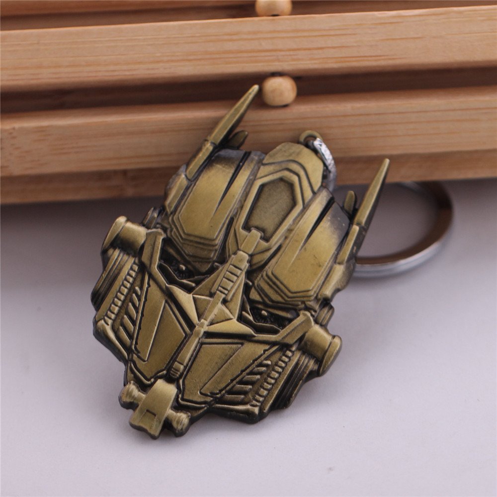 Transformers Metal Keychain - Durable Car Key Ring Holder for Keys, Wallet & Backpack - Bronze Color - Perfect for Gifts & Collectibles