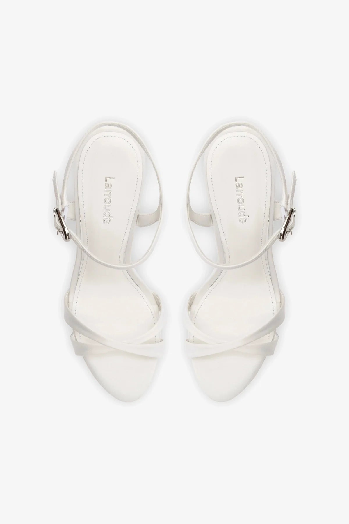 Angelina White Satin Sandals for Women - Elegant Bridal Wedding Shoes & Summer Beach Party Footwear