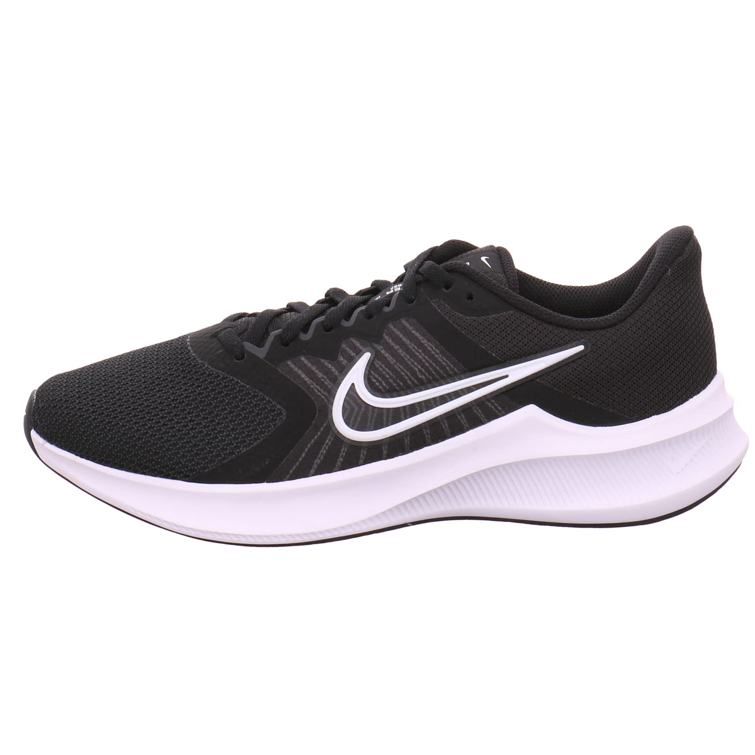 Nike Women's Stroke Running Shoes - Black/White/Dark Smoke Grey - Size 10 | Lightweight Comfort for Jogging, Gym Workouts & Daily Walking