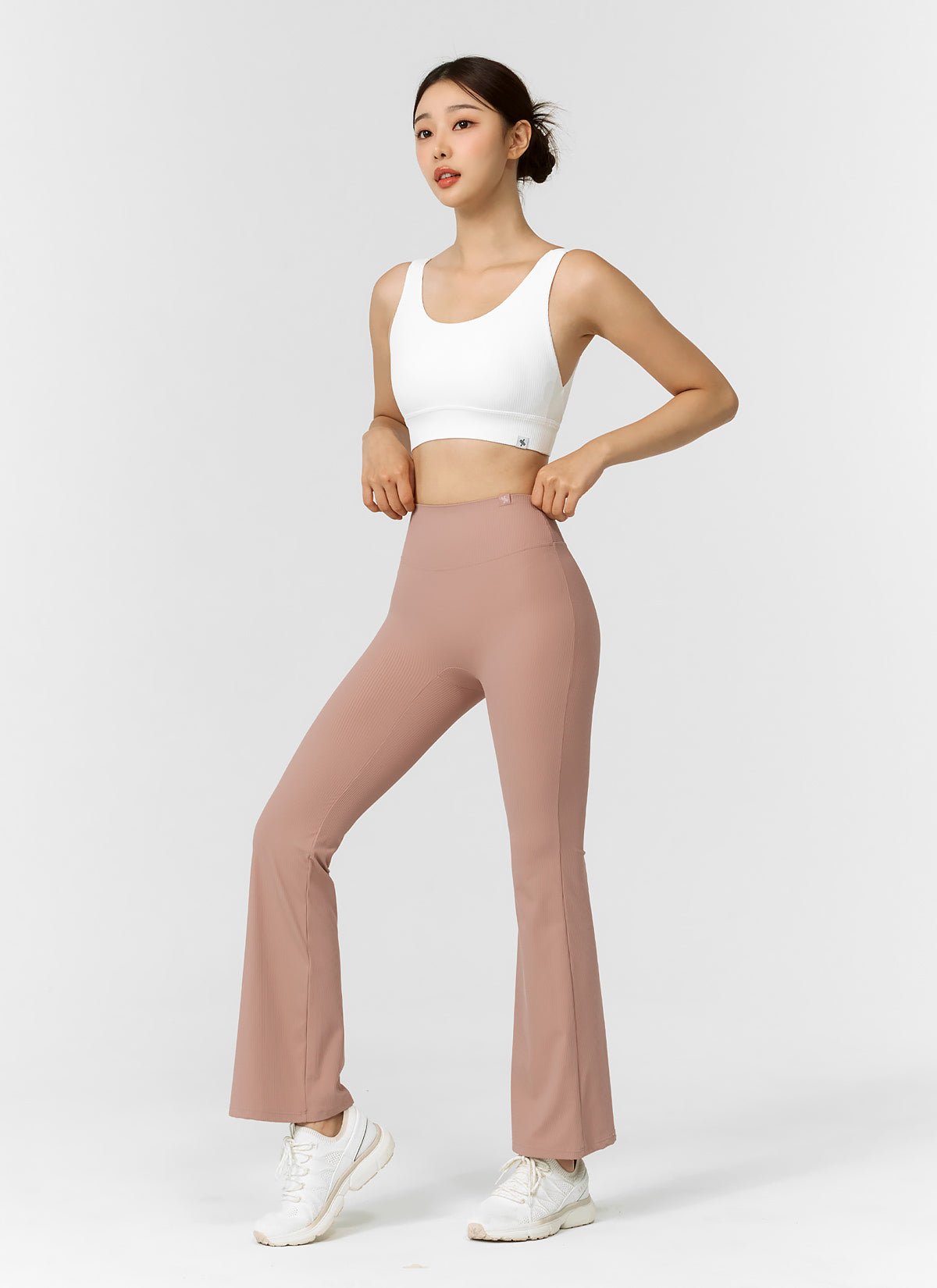 Comfortable Stretch Ribbed Bootcut Pants for Women - Flattering Fit for Work, Casual & Night Out