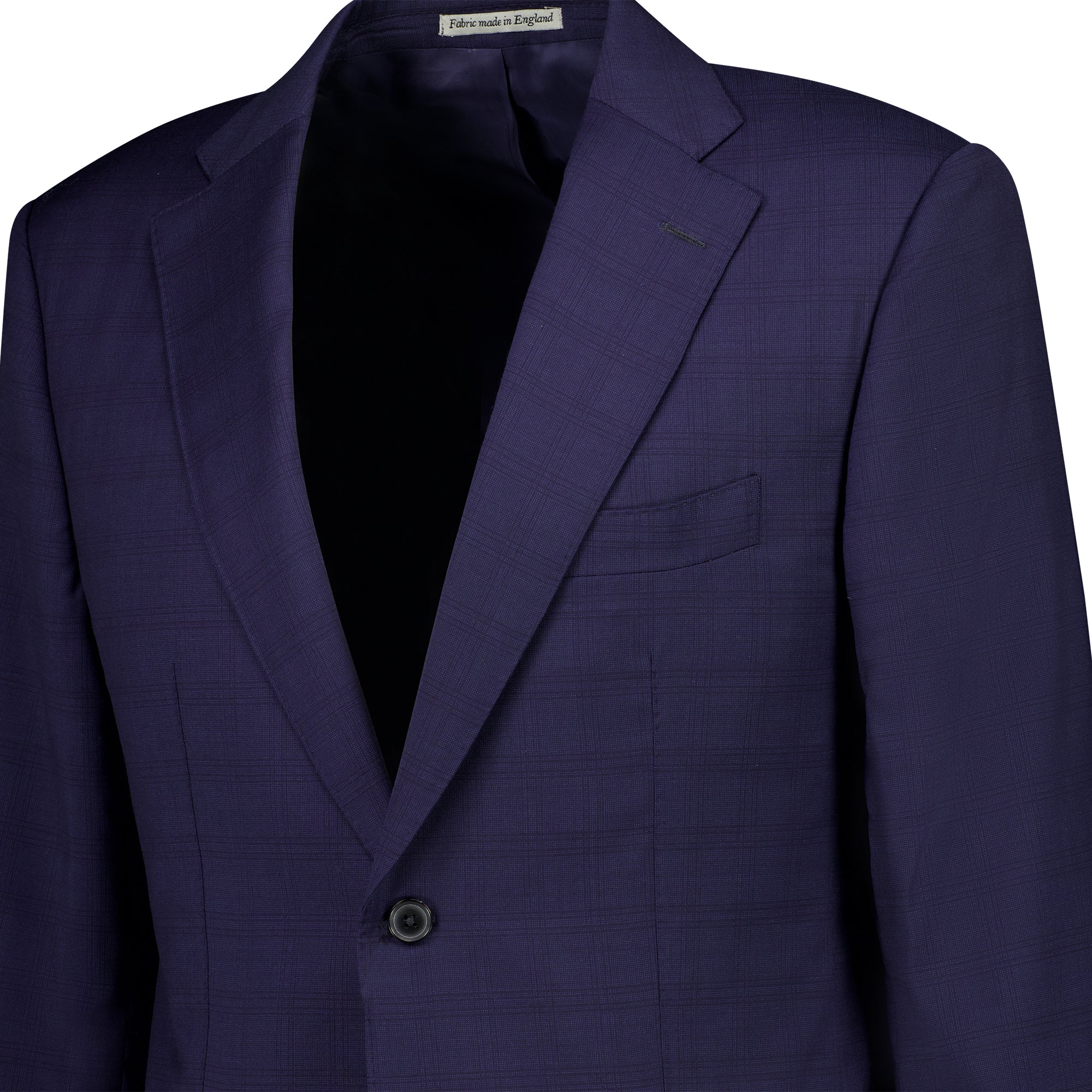 Premium HENRY SARTORIAL DORMEUIL Wool Suit in Navy Check - Business Formal Attire for Men | Perfect for Office Wear, Weddings & Special Occasions