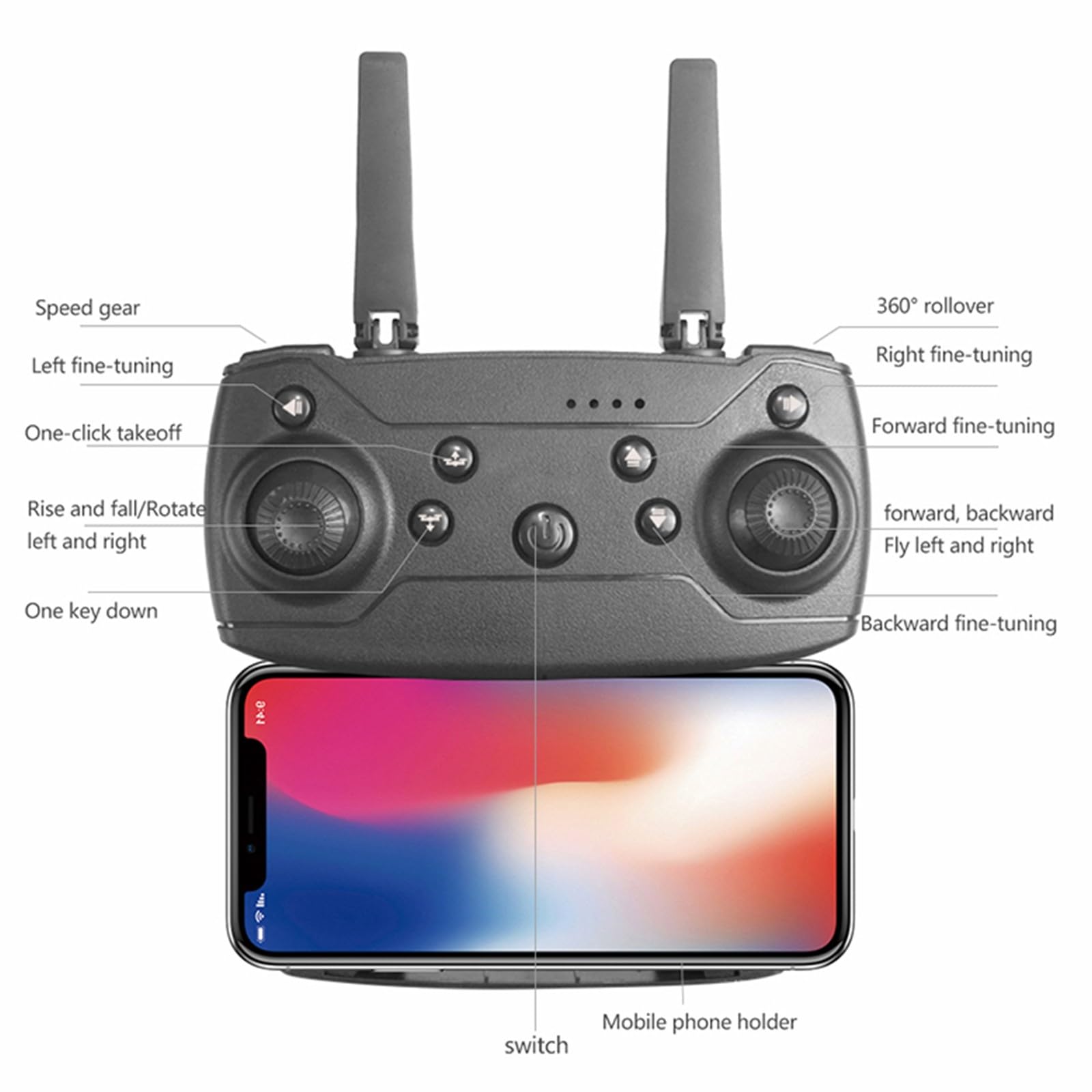 **Best Selling 1080P HD Camera Drone for Adults - WiFi FPV Quadcopter with Foldable Transparent LED Arms, 3 Flight Modes, Altitude Hold, Headless Mode & Trajectory Flight - Perfect for Aerial Photography, Travel & Outdoor Adventures**