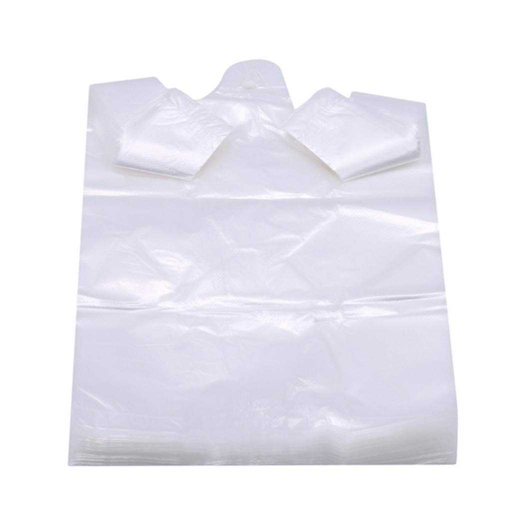 Eco-Friendly Reusable Plastic Grocery Bags with Handles - 100 Pack (15x26 Inches) - Durable Shopping Bags for Groceries, Retail Stores & Farmers Markets