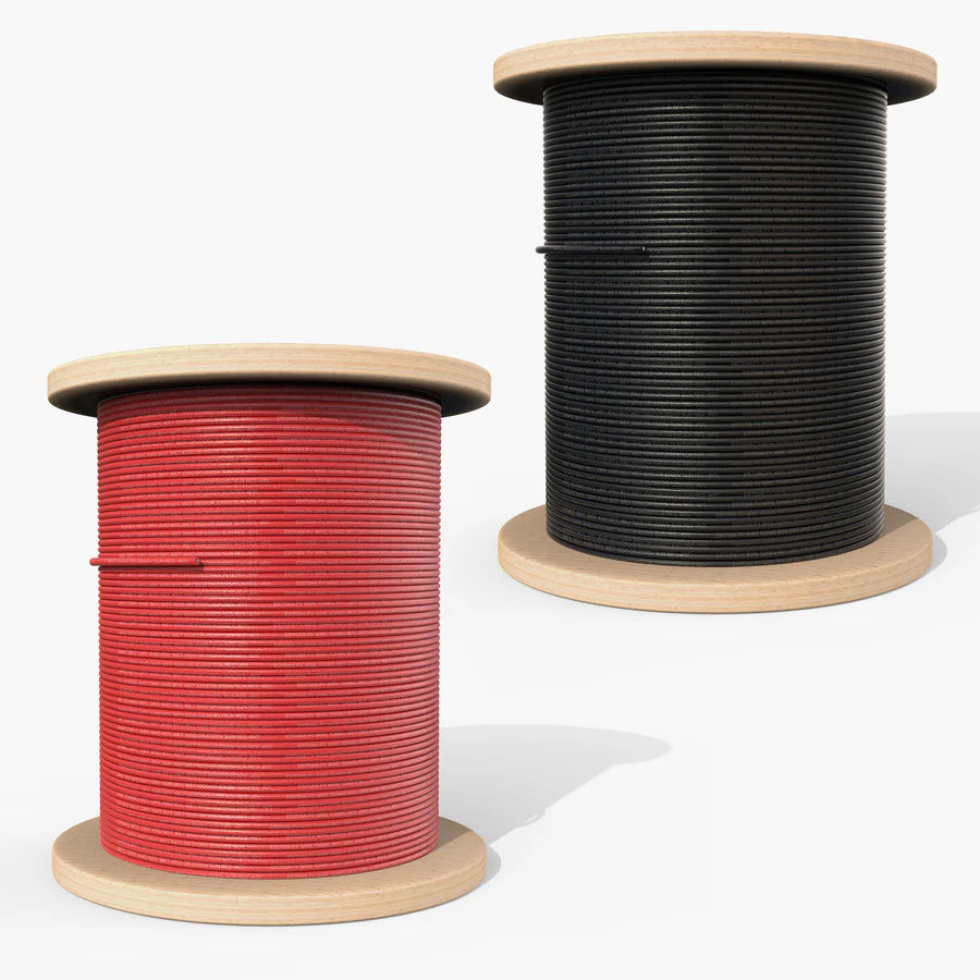 Rich Solar 8 Gauge (8AWG) 600V PV Solar Panel Extension Cable Wire - Black & Red for Solar Power Systems, Off-Grid Installations & Renewable Energy Projects
