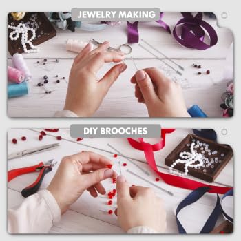 20pcs 90MM Brooch Pins with Clutches - DIY Jewelry Making Supplies for Boutonnieres, Corsages, and Costume Jewelry - Perfect for Artificial Flowers, Wedding Bouquets, and Suit Accessories