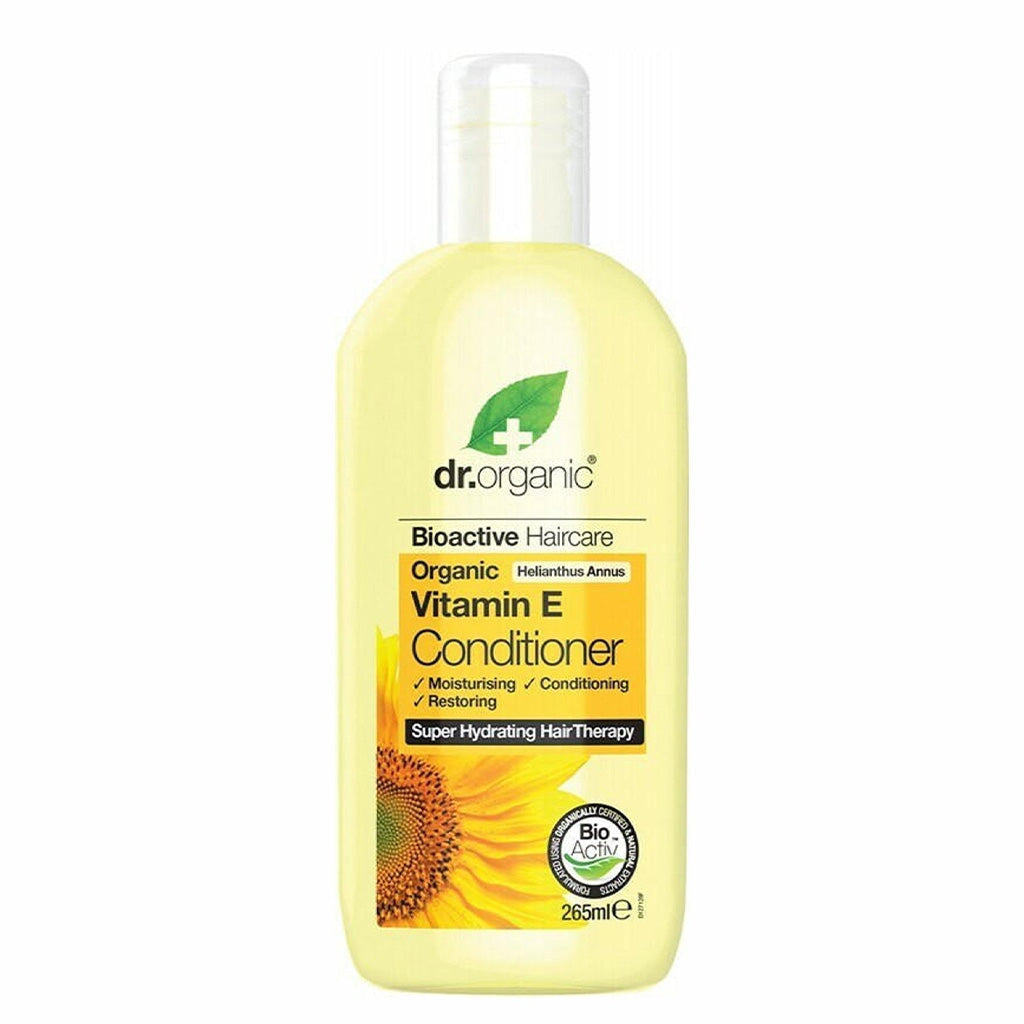 Dr Organic Vitamin E Conditioner for Dry & Damaged Hair - Hydrating & Repairing Treatment for Smooth & Shiny Hair - Perfect for Daily Use & Salon-Quality Results at Home
