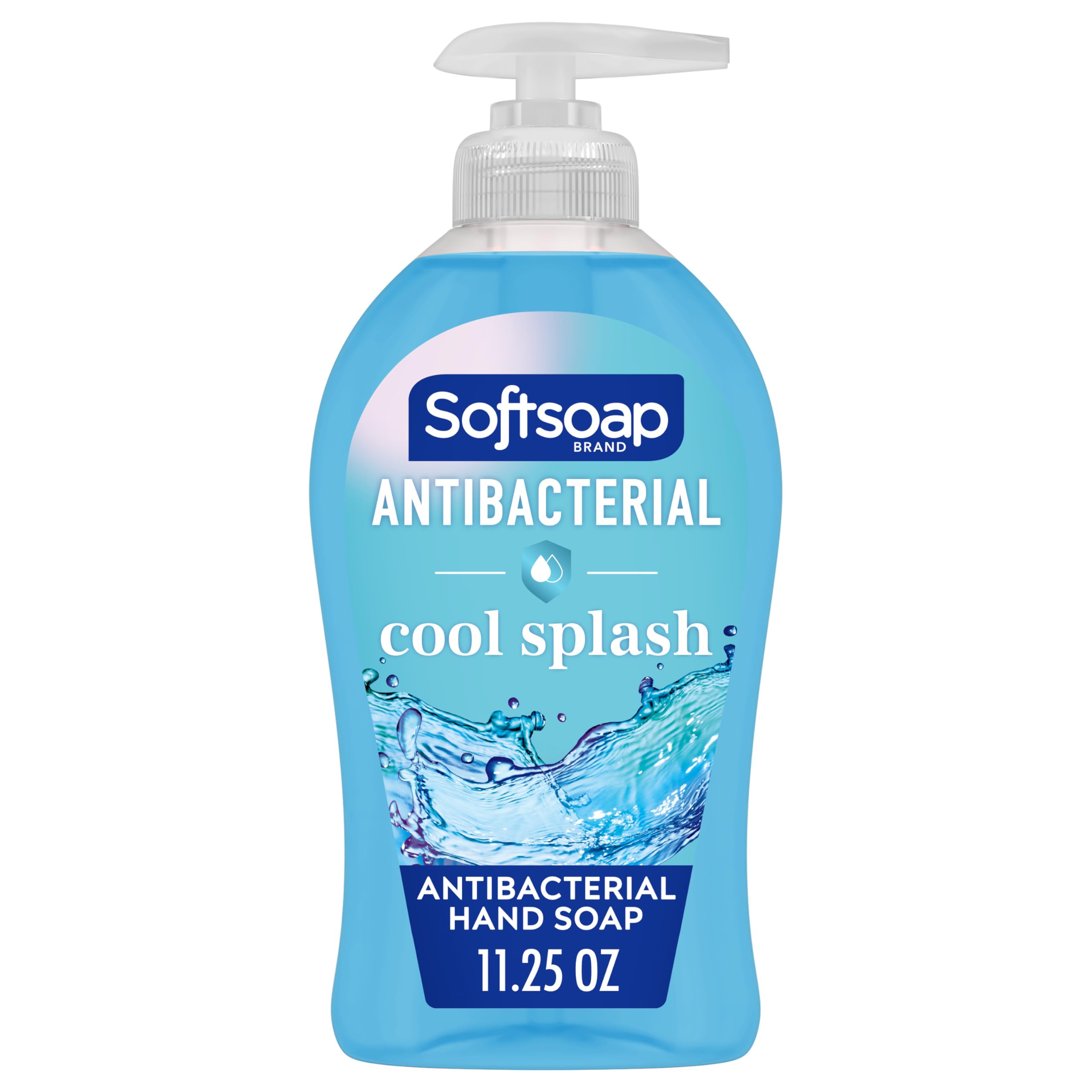 Softsoap Antibacterial Liquid Hand Soap 6-Pack (Cool Splash & Kitchen Fresh) - 11.25 oz Each - Kills 99.9% of Germs - Moisturizing & Refreshing for Daily Hand Washing at Home, Office, or School