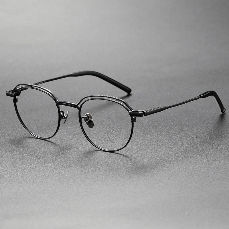 Aimee Women's Full Rim Oval Round Titanium Eyeglasses Frame 19511 - Lightweight & Durable for Work, Reading & Fashion