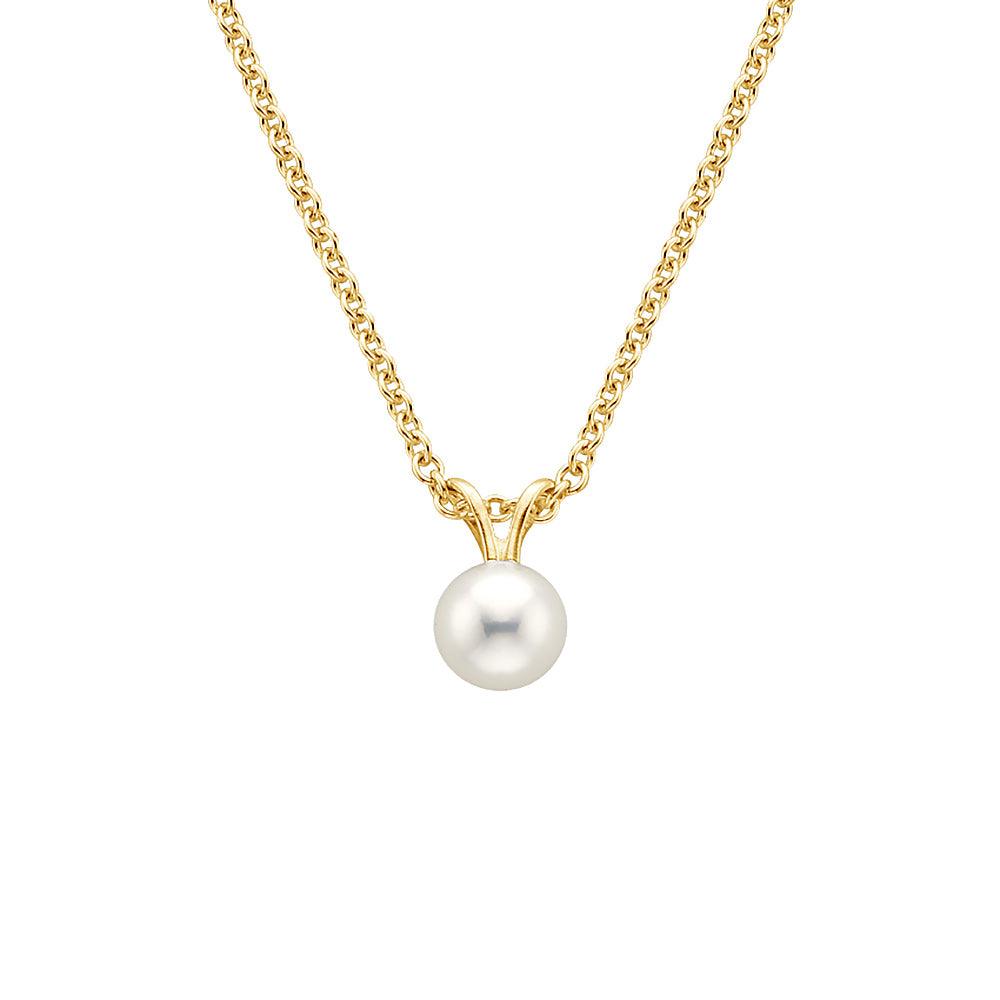 8mm Freshwater Cultured Pearl Pendant Necklace - Elegant White Pearl Jewelry for Women - Perfect for Weddings, Parties & Special Occasions