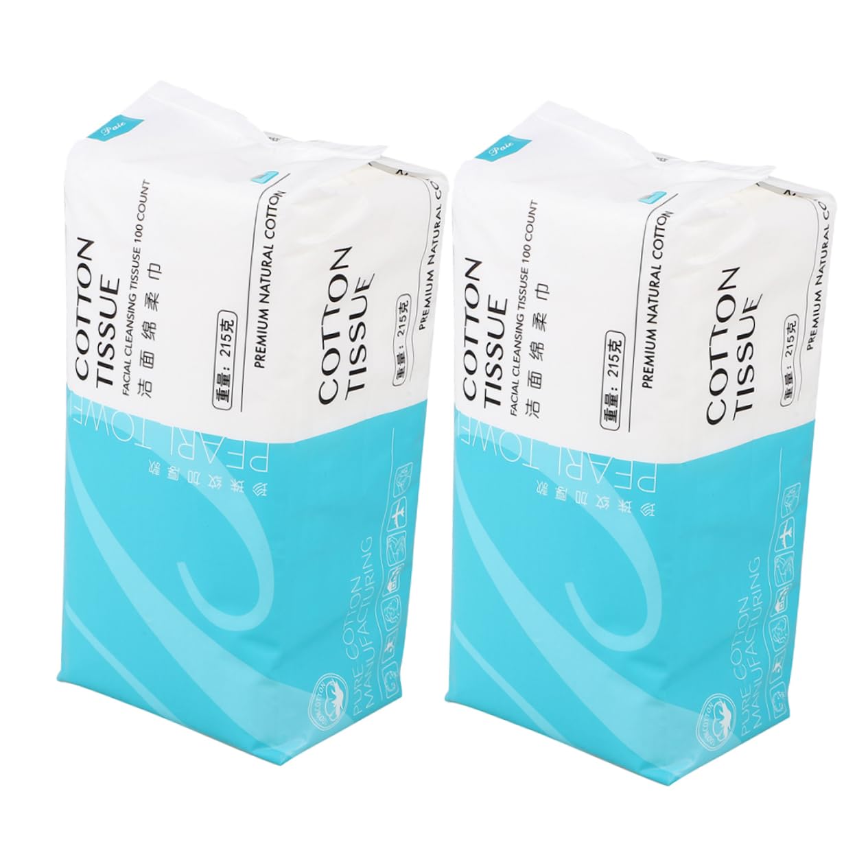 2 Pack Soft Cotton Facial Cleansing Towels - Gentle Washcloths for Face Toner, Makeup Removal & Skincare - Hypoallergenic & Absorbent White Face Towels for Daily Beauty Routine & Spa Days