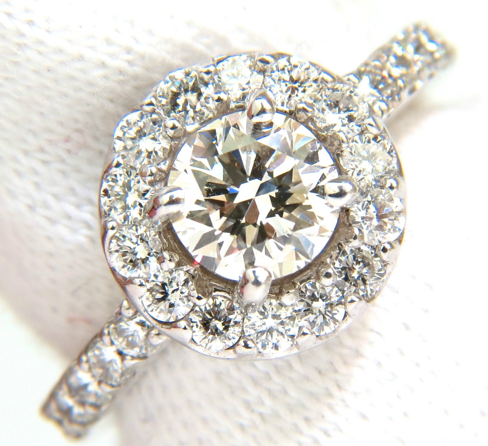 2.00CT Round Brilliant Cut Diamond Halo Ring in 14K Gold - Perfect for Engagement, Wedding & Anniversary Gifts