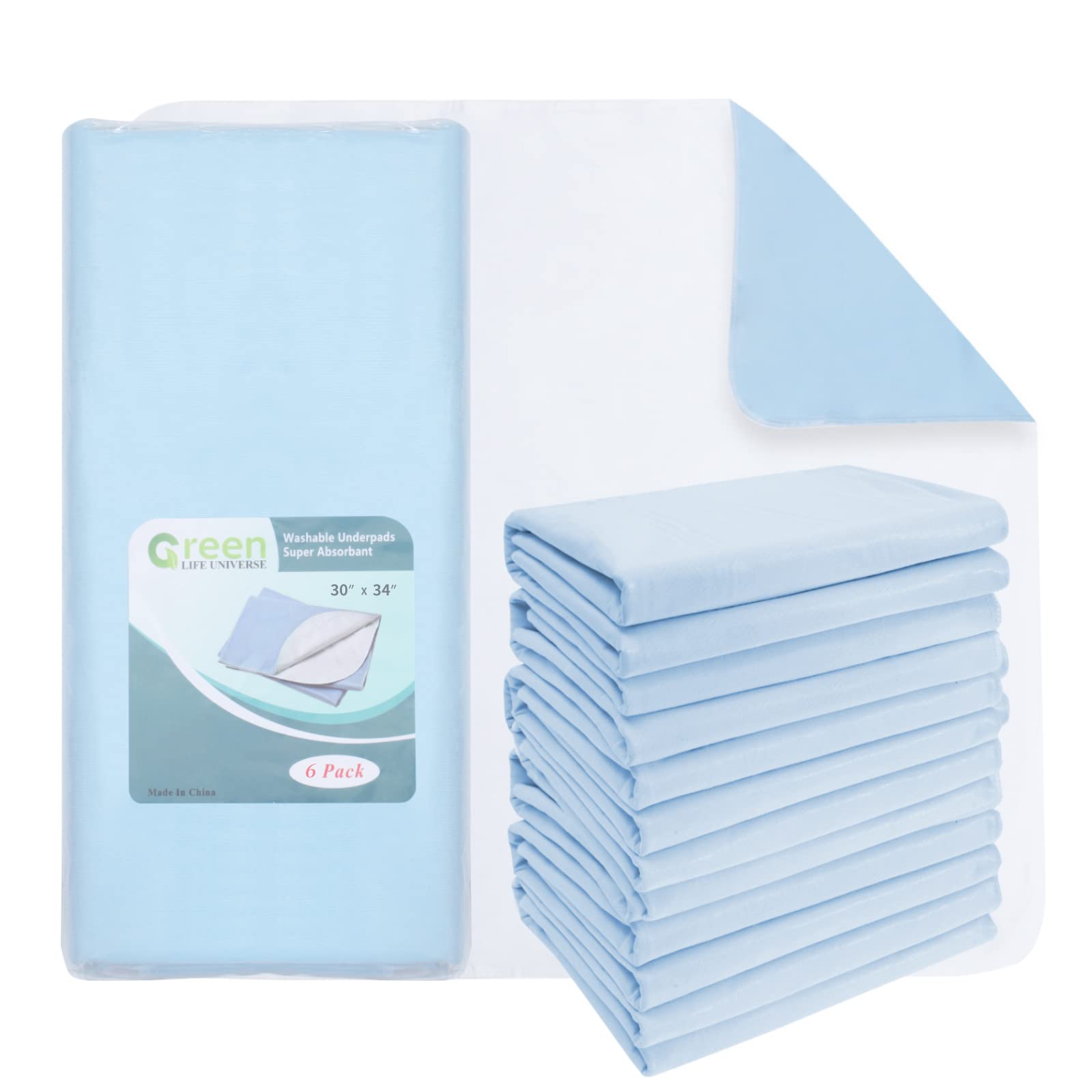 18 Pack Washable Reusable Waterproof Underpads for Pets & Adults - 30