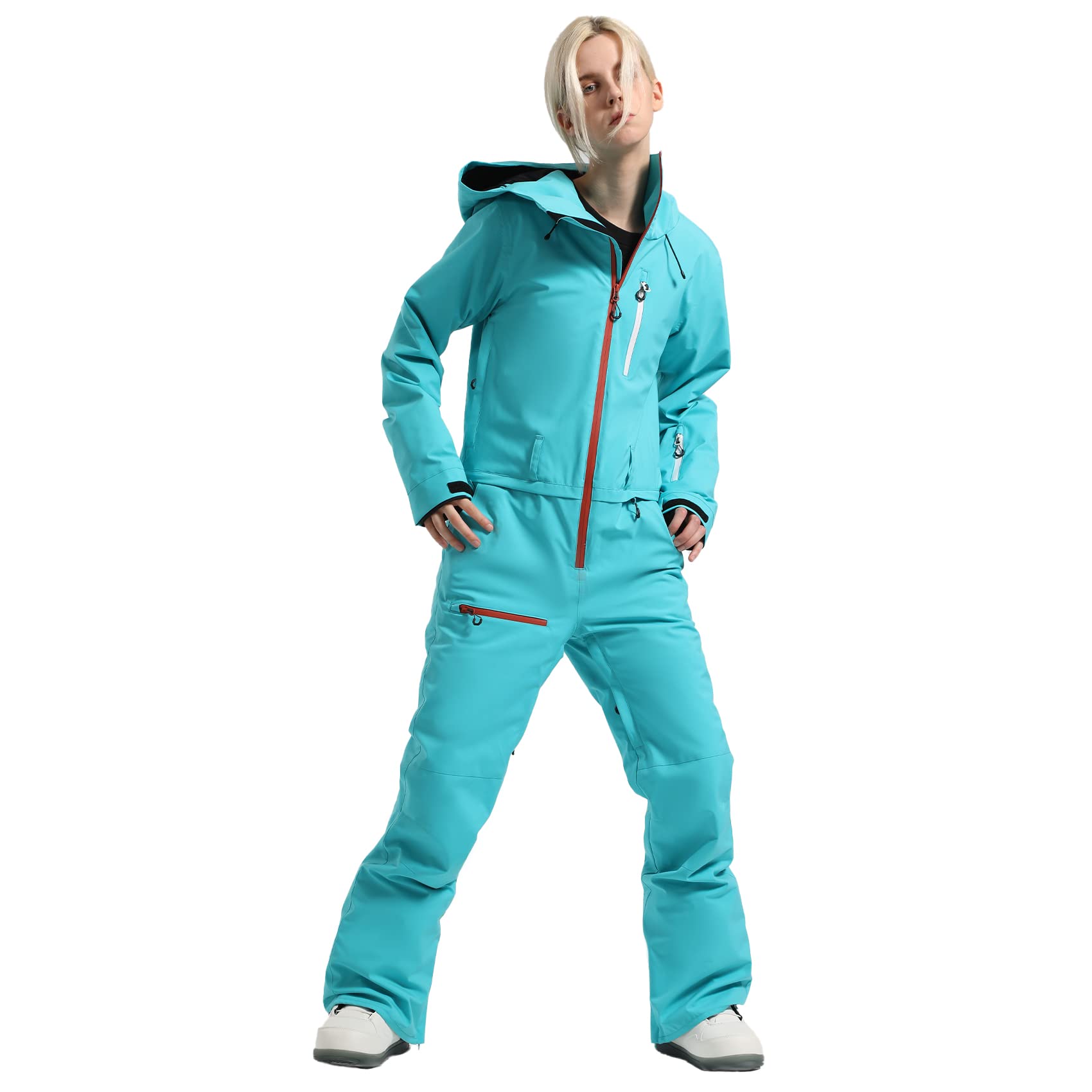 IMPHUT Women's One Piece Ski Suit - Waterproof Windproof Insulated Snowsuit for Skiing & Snowboarding | Winter Sports Outfit for Ski Resorts & Mountain Adventures