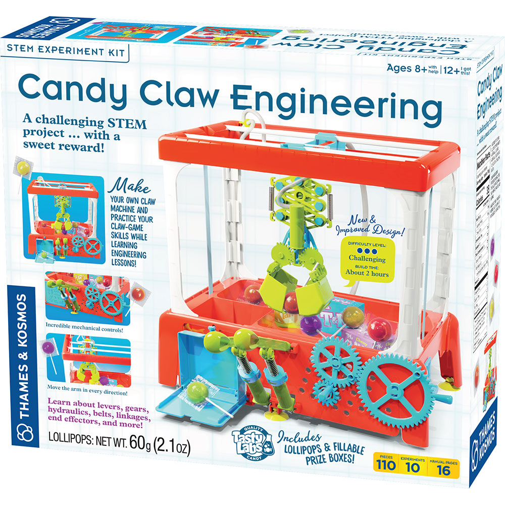 Candy Claw Engineering Arcade Game Maker Lab Kit - DIY Arcade Machine Building Set for Kids & Adults - Perfect for STEM Learning, Birthday Gifts & Game Room Decor