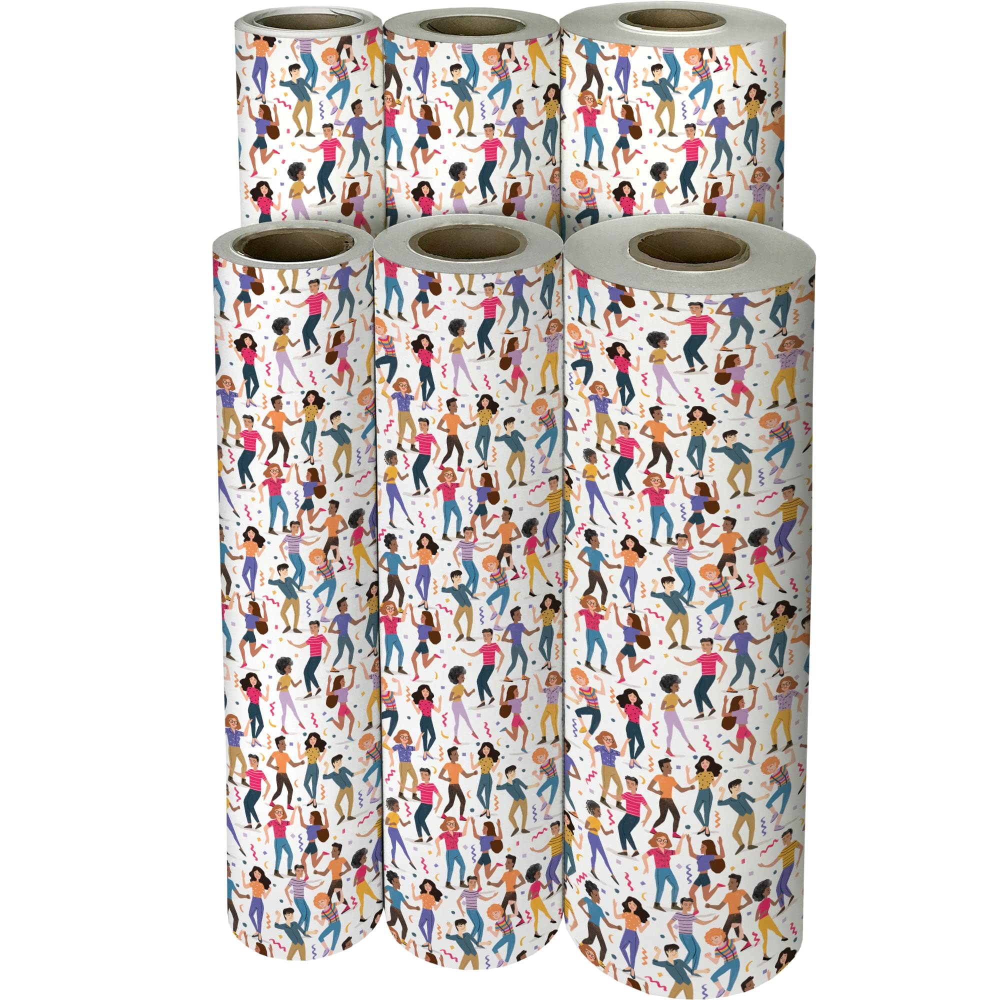 Jillson Roberts Bulk Gift Wrap - 833 Feet x 30 Inches Everyday Wrapping Paper for Parties, Birthdays & Holidays - Perfect for Dance Party Decorations & Gift Wrapping Supplies
