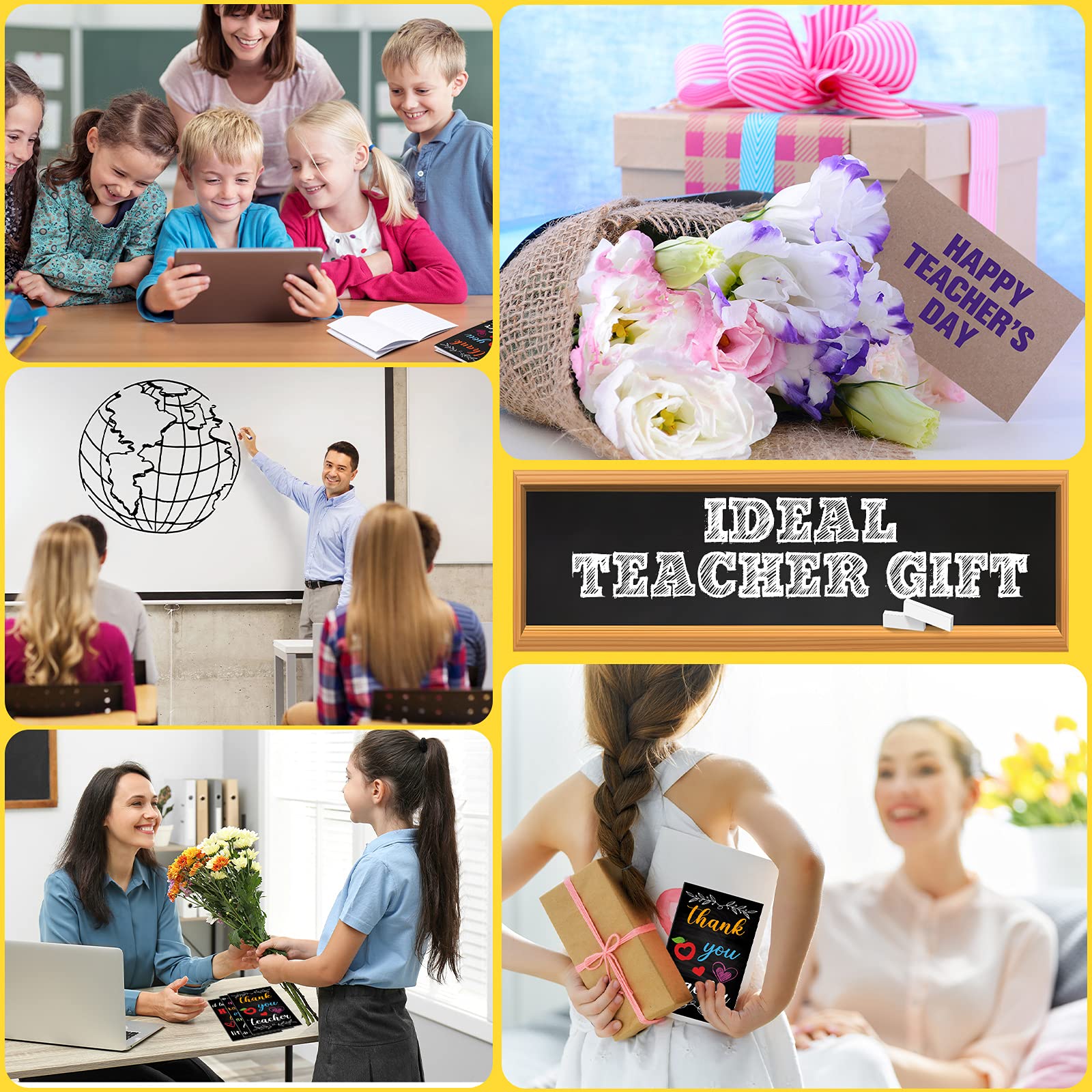 Teacher Gift Set - Inspirational Notepads & Keychains for Women | Birthday, Graduation, Teacher's Day