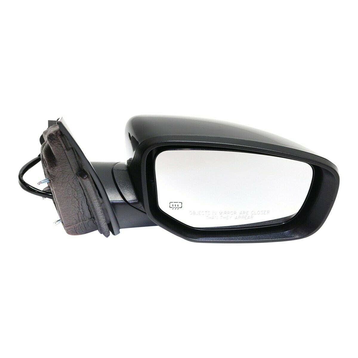 Right Side Heated Passenger Mirror Replacement for Dodge Dart 2013-2016 - OEM Style Power Adjustable Glass - Winter Driving Safety Upgrade