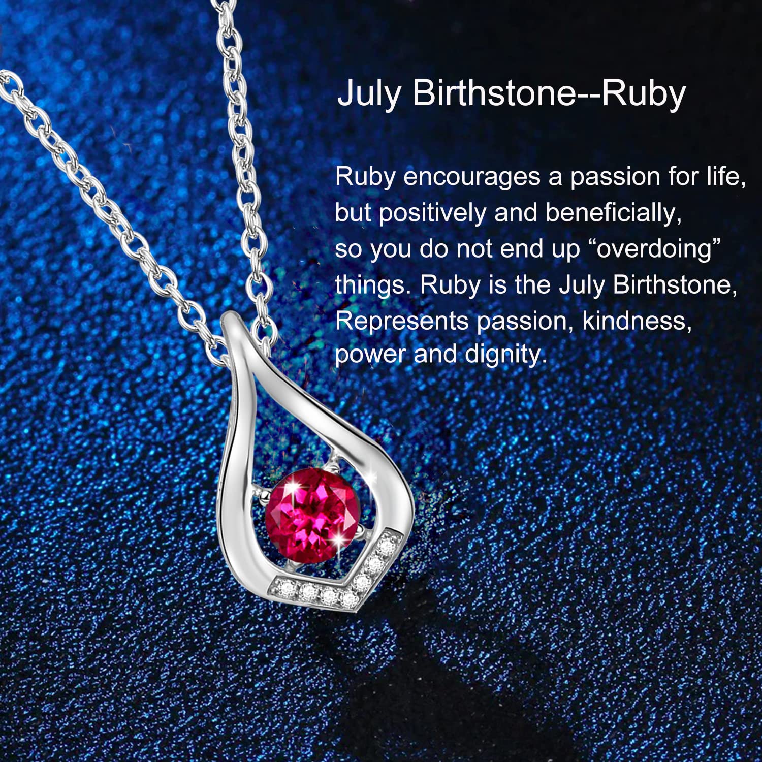 12 Months Colorful Birthstone Necklace for Women - Sterling Silver Infinity Pendant Jewelry Gift for Anniversary, Birthday, Christmas & Valentine's Day | Perfect for Everyday Wear, Special Occasions & Thoughtful Gifting
